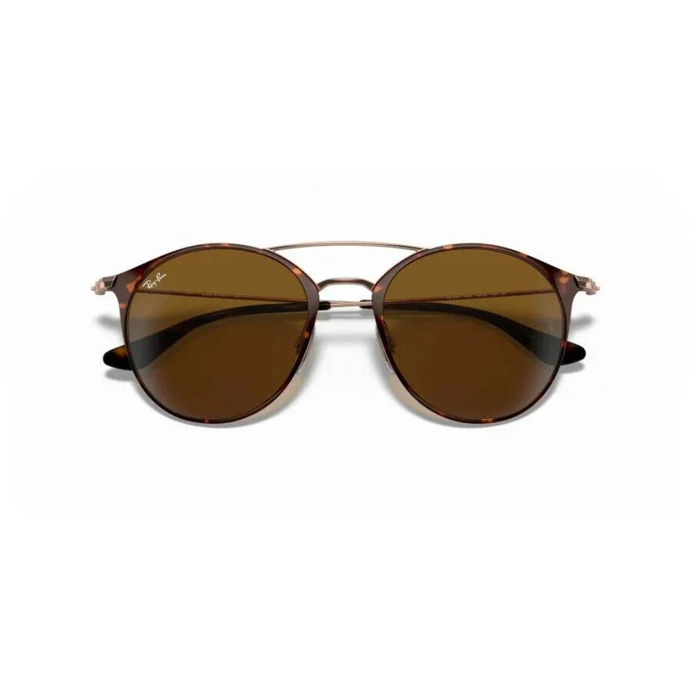 Ray-Ban Havana & Brown Aviator Unisex Uv Blocking Rb3546 9074 Sunglasses - Picture 3 of 6